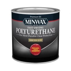 Budget โจ Minwax Semi-Gloss Clear Oil-Based Fast-Drying Polyurethane 0.5 pt ๐ฏ