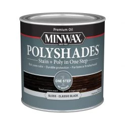 Flash Sale 🌟 Minwax PolyShades Semi-Transparent Gloss Classic Black Stain/Polyurethane Finish 0.5 pt 👏 -Minwax store online 0a2f3b4b a08a 474f 9857 bd3f8d9cadcf