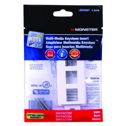 Top 10 💯 Monster Just Hook It Up White 3 gang Plastic Keystone Wall Plate 1 pk ⌛