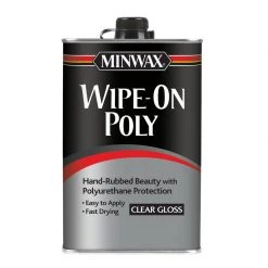 Promo ⌛ Minwax Wipe-On Poly Gloss Clear Polyurethane 1 qt ✨