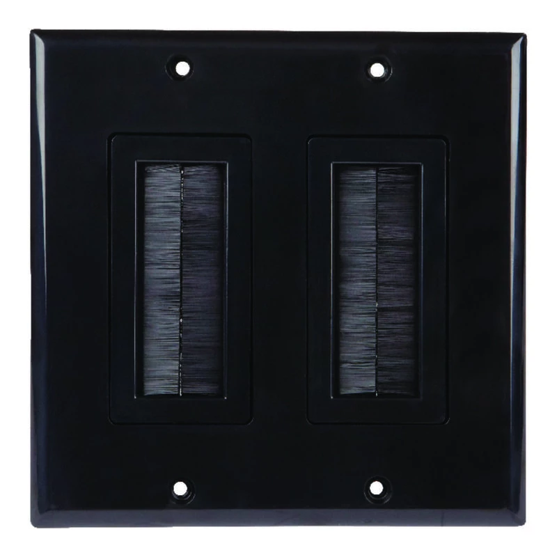 Cheapest 👏 Monster Just Hook It Up Black 2 gang Plastic Home Theater Brush Wall Plate 1 pk 🌟 3 Cheapest 👏 Monster Just Hook It Up Black 2 gang Plastic Home Theater Brush Wall Plate 1 pk 🌟