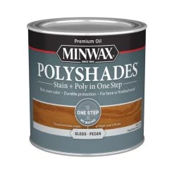 Flash Sale ⭐ Minwax PolyShades Semi-Transparent Gloss Pecan Oil-Based Stain/Polyurethane Finish 0.5 pt 💯 -Minwax store online 11034bb4 2821 4ef2 9a4e 0d58287ace20
