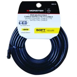 Top 10 โค๏ธ Monster Just Hook It Up 50 ft. Weatherproof Video Coaxial Cable โค๏ธ