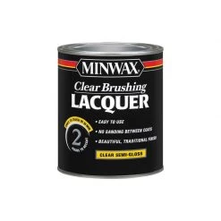 Promo 👏 Minwax Semi-Gloss Clear Oil-Based Brushing Lacquer 1 qt ⭐
