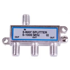 Best Sale 😀 Monster Just Hook It Up 3 Way Coax Splitter 75 ohm 1000 MHz 1 pk 🎁
