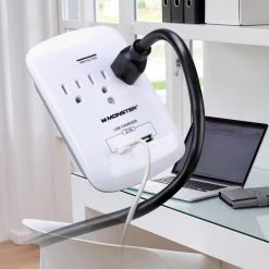 Buy 😀 Monster Just Power It Up 0 ft. L 3 outlets Surge Protector White 1200 J ✨ -Minwax store online 23b31025 41e1 4192 9098 e2f5823988bc