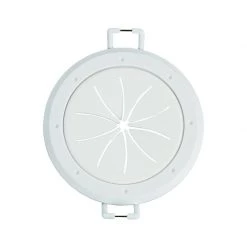 New 🌟 Monster Just Hook It Up White 1 gang Plastic Spring Lock Cable Pass Wall Plate 2 pk 🧨