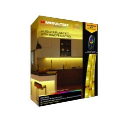 Best reviews of 🛒 Monster Just Color It Up 6.5 ft. L Multicolored Plug-In LED Mood Light Strip Kit with Adapter 3 pk ✨ -Minwax store online 31692987 ae2a 44c7 ad8a 5d612eb5f222