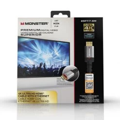 Brand new 💯 Monster Just Hook It Up 25 ft. L HDMI Cable With Ethernet 4K Ultra HD 🌟 -Minwax store online 34f7d771 039f 4ad2 8ae2 ea7dbcf3fb7a