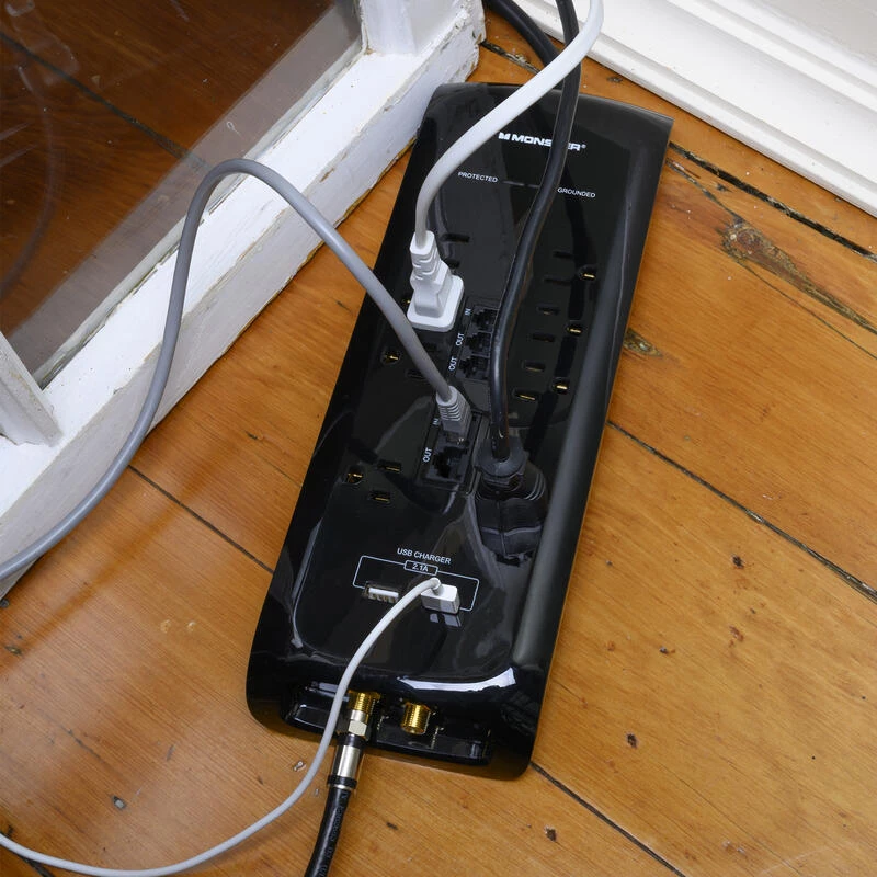 Discount 🌟 Monster Just Power It Up 6 ft. L 8 outlets Surge Protector Black 2160 J 🔥 6 Discount 🌟 Monster Just Power It Up 6 ft. L 8 outlets Surge Protector Black 2160 J 🔥 - Image 4