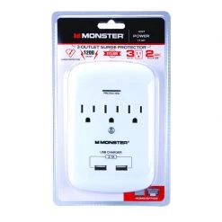 Buy 😀 Monster Just Power It Up 0 ft. L 3 outlets Surge Protector White 1200 J ✨ -Minwax store online 3b50bfb0 4e3c 4bcc 9c64 42fee7a56f90