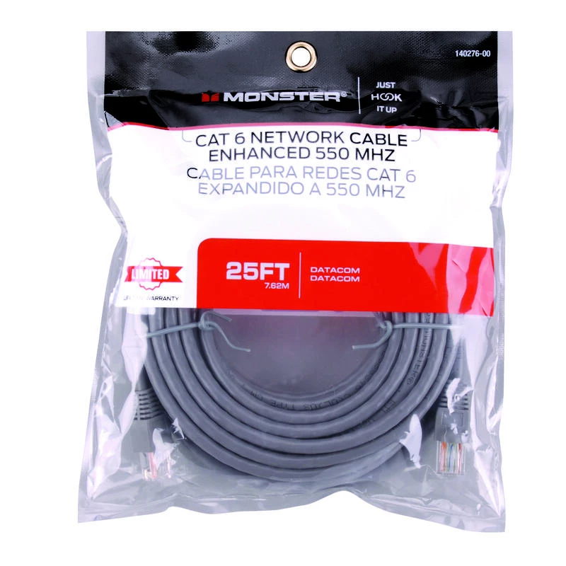 Discount ✨ Monster Just Hook It Up 25 ft. L Category 6 Networking Cable 💯 3 Discount ✨ Monster Just Hook It Up 25 ft. L Category 6 Networking Cable 💯