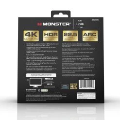 Brand new 💯 Monster Just Hook It Up 25 ft. L HDMI Cable With Ethernet 4K Ultra HD 🌟 -Minwax store online 3fa0118a 24ca 449b a4bd 1c56d45da997
