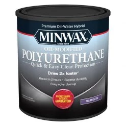 Best Pirce 😀 Minwax Water Based Oil-Modified Polyurethane Satin Clear Oil-Modified Polyurethane 1 qt 🎁