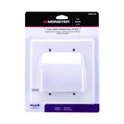 Promo 🛒 Monster Just Hook It Up White 2 gang Plastic Cable/Telco Wall Plate 1 pk 😀