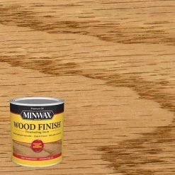 Hot Sale 👍 Minwax Wood Finish Semi-Transparent Ipswich Pine Oil-Based Penetrating Wood Stain 1 qt 🎉