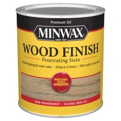 Discount ⌛ Minwax Wood Finish Semi-Transparent Classic Gray Oil-Based Penetrating Wood Stain 1 qt ❤️ -Minwax store online 463f9c9a bf3b 44f1 9f82 efa5e05654bc