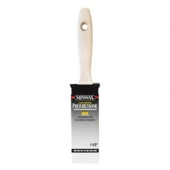 Flash Sale 🧨 Minwax Polyurethane 1-1/2 in. Flat Varnish Brush 😍