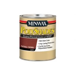 Brand new 😀 Minwax PolyShades Semi-Transparent Satin Natural Cherry Oil-Based Stain/Polyurethane Finish 1 qt 💯