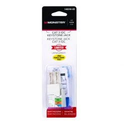 Brand new 🤩 Monster Just Hook It Up Cat-3 Keystone Jack 1 pk ❤️