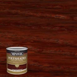 Hot Sale 😍 Minwax PolyShades Semi-Transparent Satin Bombay Mahogany Stain/Polyurethane Finish 1 qt 👍