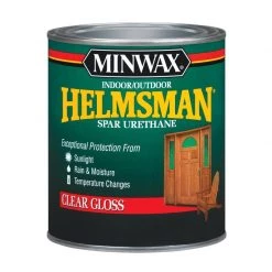 Coupon 🎉 Minwax Helmsman Gloss Clear Oil-Based Spar Urethane 1 qt 👏