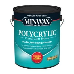 New โจ Minwax Polycrylic Semi-Gloss Crystal Clear Water-Based Polyurethane 1 gal ๐ฅ