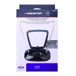 Cheapest 😍 Monster Just Hook It Up Indoor FM/HDTV/UHF/VHF Amplified Antenna 1 pk 😍