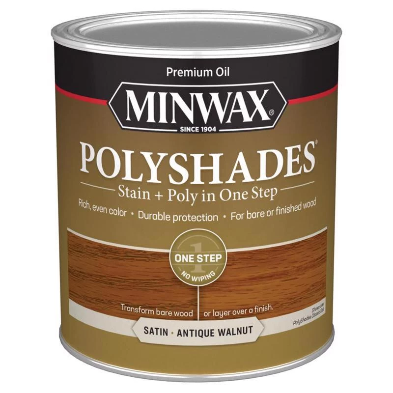 Best Pirce 🛒 Minwax PolyShades Semi-Transparent Satin Antique Walnut Oil-Based Stain/Polyurethane Finish 1 qt ✨ 4 Best Pirce 🛒 Minwax PolyShades Semi-Transparent Satin Antique Walnut Oil-Based Stain/Polyurethane Finish 1 qt ✨ - Image 2