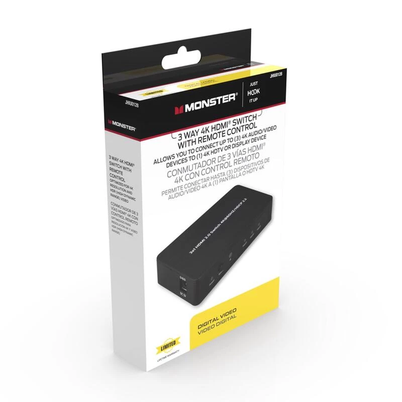 New ๐ Monster Just Hook It Up HDMI Switch 1 pk โจ 5 New ๐ Monster Just Hook It Up HDMI Switch 1 pk โจ - Image 3