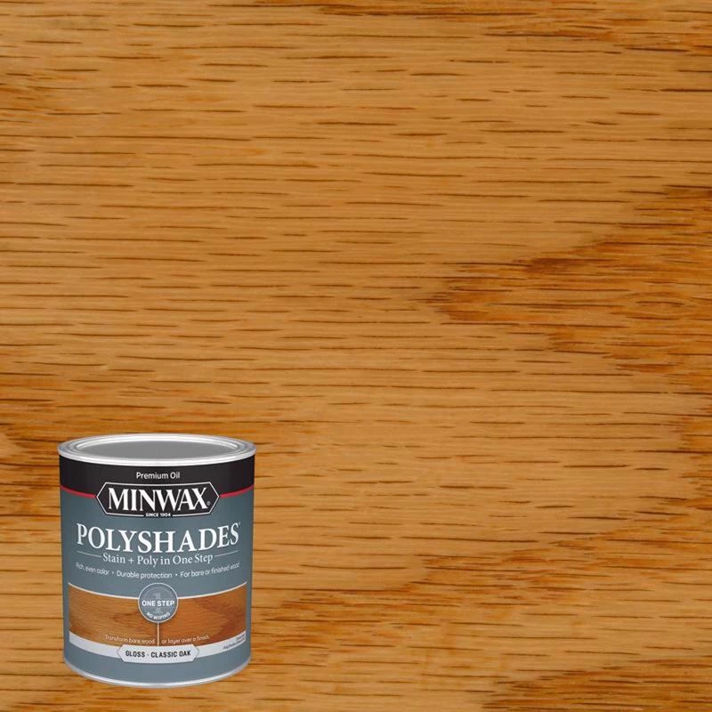 Cheapest 😍 Minwax PolyShades Semi-Transparent Gloss Classic Oak Oil-Based Stain/Polyurethane Finish 1 qt 🌟 3 Cheapest 😍 Minwax PolyShades Semi-Transparent Gloss Classic Oak Oil-Based Stain/Polyurethane Finish 1 qt 🌟