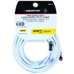 Cheapest 😀 Monster Just Hook It Up 25 ft. Weatherproof Video Coaxial Cable ❤️