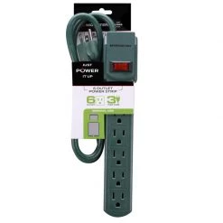 Outlet 🛒 Monster Just Power It Up 3 ft. L 6 outlets Power Strip Green 👏 -Minwax store online 64009762 2575 4354 a417 dfc9dd91814a