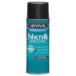 Hot Sale 👍 Minwax Polycrylic Satin Crystal Clear Water-Based Polyurethane 11.5 oz 😍