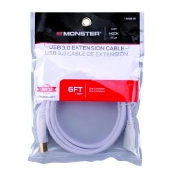 Outlet 🎉 Monster Just Hook It Up 6 ft. L USB Cable Extensions 🔔