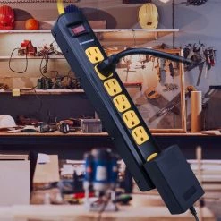 Outlet 👏 Monster Just Power It Up 4 ft. L 7 outlets Surge Protector Black 1080 J 🛒 -Minwax store online 71207911 ced7 481f bf7a bf6ed63fc7f2