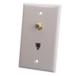 New 🛒 Monster Just Hook It Up Ivory 1 gang Plastic Coaxial Wall Plate 1 pk 😀 -Minwax store online 7375b4af dc13 418d 8f3d 035931530710