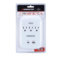 Discount 🧨 Monster Just Power It Up 0 ft. L 3 outlets Surge Protector White 1200 J ✨ -Minwax store online 7abb8f5a 3542 479e 9f96 b83d039b8dce