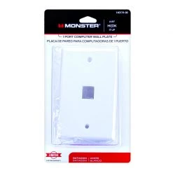 Best reviews of 🔥 Monster Just Hook It Up White 1 gang Plastic Keystone Wall Plate 1 pk 😍