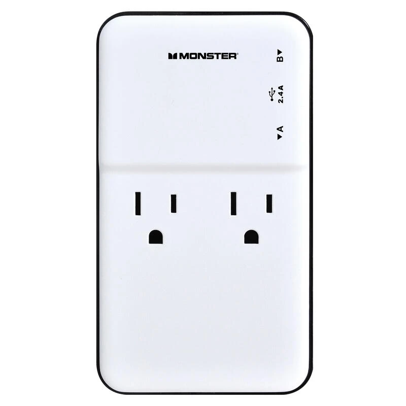 Deals ⭐ Monster Just Power It Up 2 outlets Surge Tap White 2 J ⭐ 4 Deals ⭐ Monster Just Power It Up 2 outlets Surge Tap White 2 J ⭐ - Image 2