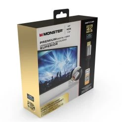 Brand new 💯 Monster Just Hook It Up 25 ft. L HDMI Cable With Ethernet 4K Ultra HD 🌟 -Minwax store online 7e17effd 95cb 40f1 a5eb 022e1b28b04e