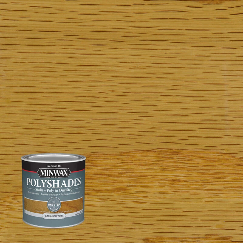 Best deal ✔️ Minwax PolyShades Semi-Transparent Gloss Honey Pine Oil-Based Stain/Polyurethane Finish 0.5 pt 🛒 3 Best deal ✔️ Minwax PolyShades Semi-Transparent Gloss Honey Pine Oil-Based Stain/Polyurethane Finish 0.5 pt 🛒