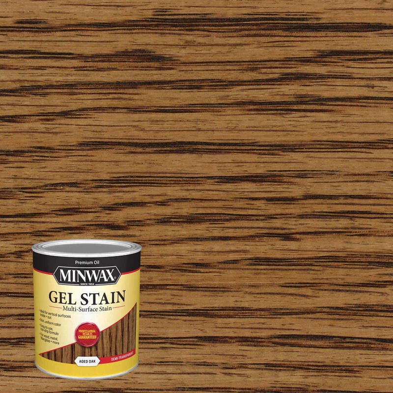 Deals ⭐ Minwax Gel Stain Semi-Transparent Aged Oak Oil-Based Gel Stain 1 qt ⌛ 3 Deals ⭐ Minwax Gel Stain Semi-Transparent Aged Oak Oil-Based Gel Stain 1 qt ⌛