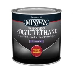 Best Sale ✨ Minwax Warm Satin Clear Oil-Based Fast-Drying Polyurethane 0.5 pt 🧨
