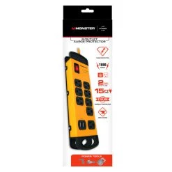Discount ⭐ Monster Just Power It Up 15 ft. L 8 outlets Surge Protector Black 1080 J 🧨 -Minwax store online 8b4ac36c a8a3 422d 8915 05525d1991be