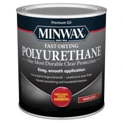 Promo ✔️ Minwax Gloss Clear Oil-Based Fast-Drying Polyurethane 1 qt 🔔
