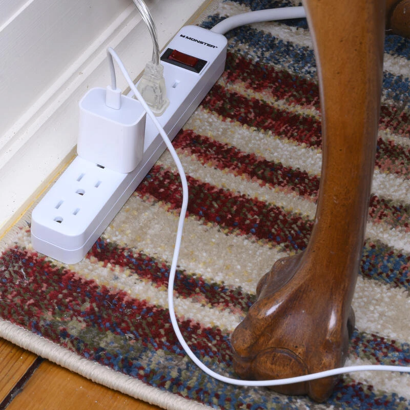 Hot Sale ๐ Monster Just Power It Up 2.5 ft. L 6 outlets Power Strip White ๐ 6 Hot Sale ๐ Monster Just Power It Up 2.5 ft. L 6 outlets Power Strip White ๐ - Image 4