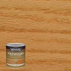 Coupon ✔️ Minwax PolyShades Semi-Transparent Satin Classic Oak Oil-Based Stain/Polyurethane Finish 1 qt 🤩