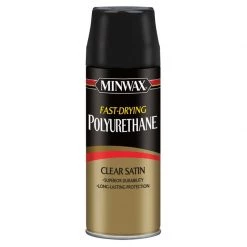 New ⭐ Minwax Fast-Drying Polyurethane Aerosol Satin Clear Fast Drying Polyurethane Spray 11.5 oz 🛒