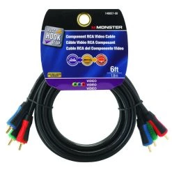Cheap 💯 Monster Just Hook It Up 6 ft. L Video Cable RCA 👍